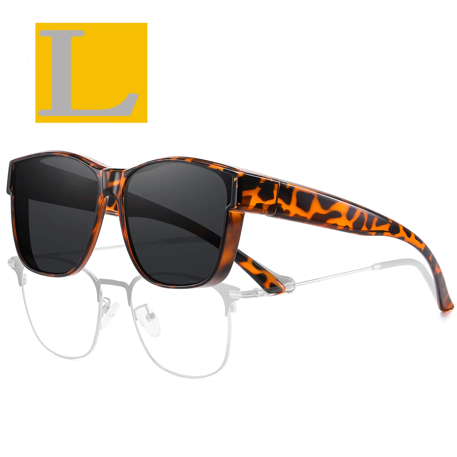 Tortoise Frame Grey Lens