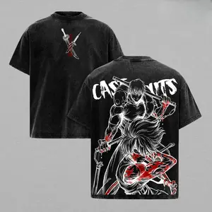 Maki Zenin x Toji Fushiguro Tee Washed – Jujutsu Kaisen Vintage Washed Heavy Cotton Oversized Anime Manga T-Shirt & Hoodie, Double Printed Aesthetic Graphic, HeavenlyPower Edition, RetroUnisex Streetwear lemon demon logo print truck fit clothes gift