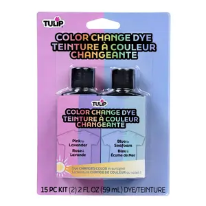 Tulip Color Change Dye Kit 2 oz. 2-Pack Pink to Lavender and Blue to Seafoam