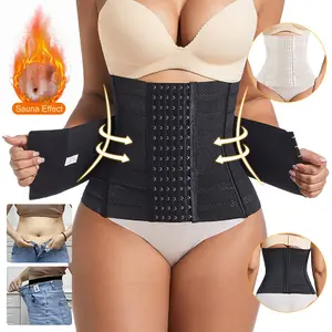 Slimming Belt, Waist Trainer, Women's Fitness Waist Trainer, Corset, Women's Tummy Control Waist Trainer, Waist Shaper, Abdominal Belt for Men and Women, Black