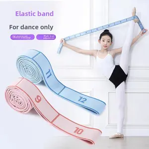 Children's dance elastic belt, digital 8-grid segmented 10-grid 12-grid yoga resistance belt, special tension for shoulder opening
