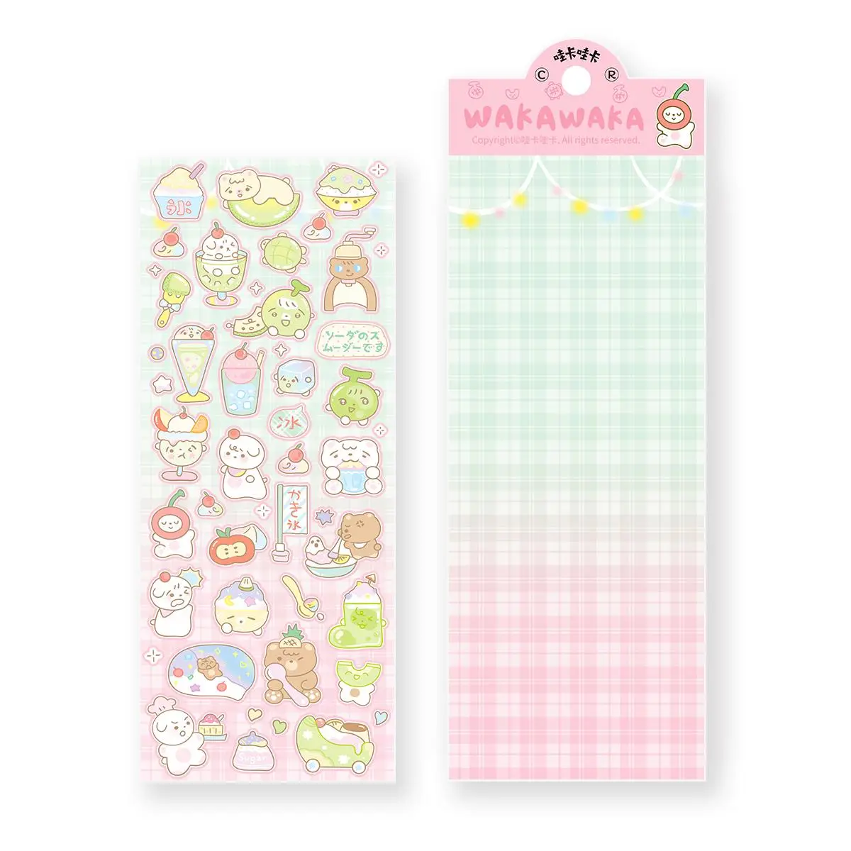 Cute Cartoon Sticker, Self Adhesive Decor Paper, Decor Sticker for Gift Greeting Card Water Bottle Laptop Phone