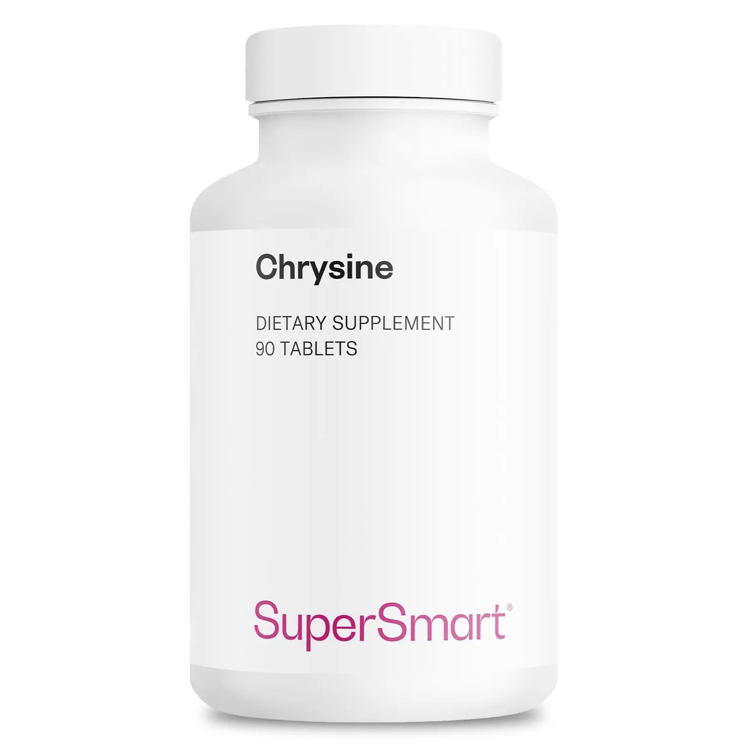 Supersmart - Chrysin Supplement 1500mg per Day (High Strength) - Passion Flower Extract - 5,7 Dihydroxyflavone - Natural Sweet Taste | Non-GMO & Gluten Free - 90 Tablets