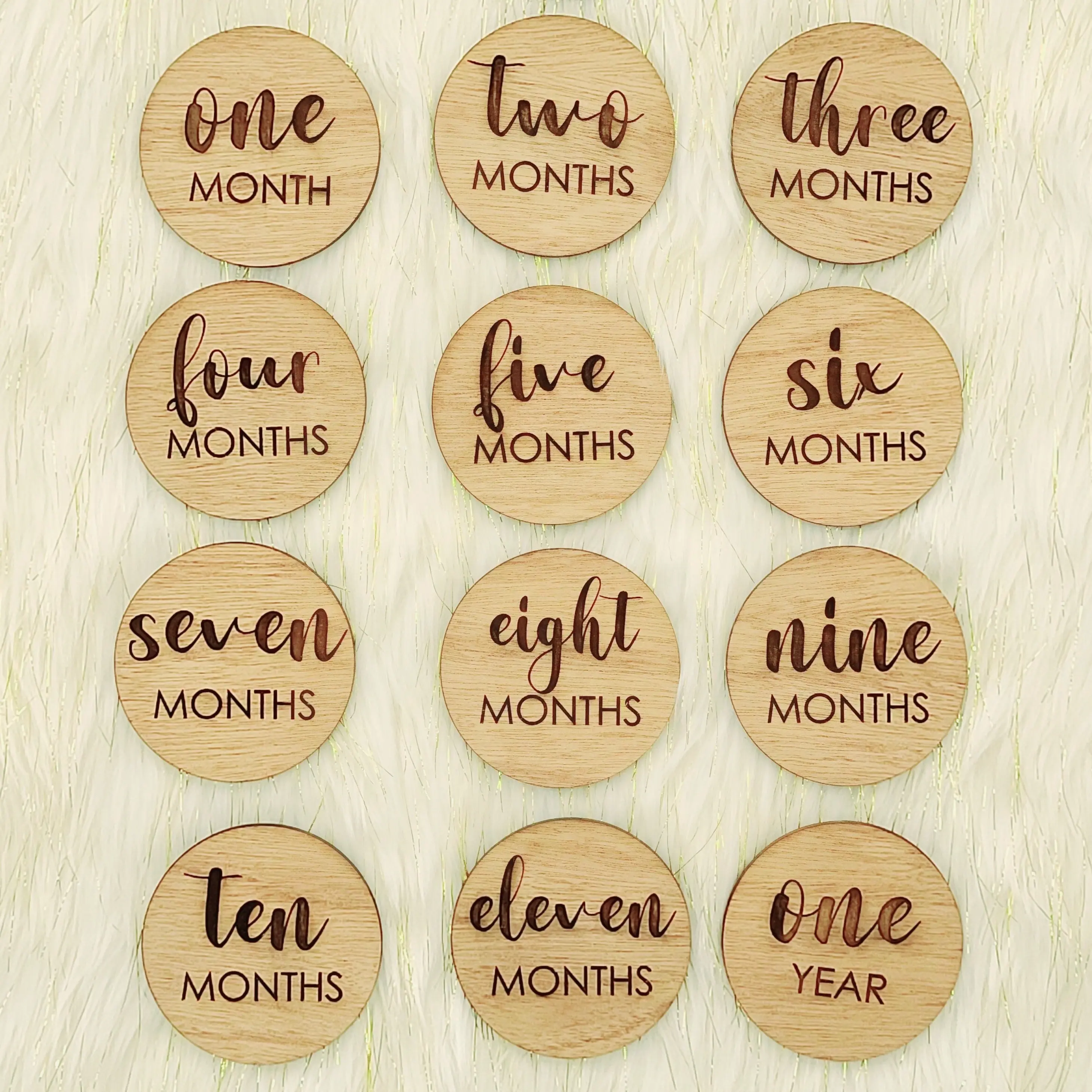 Baby Wooden Milestone Markers