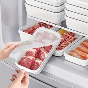 Food Grade Freezer Airtight Storage Containers for Meat, Weekly Meal Prep & Fridge Organization