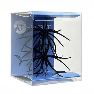 2 Pack 2.8g Sea Urchin Shape Soft Fishing Lures, Multi Whisker Tentacle TPE Swim Baits Box Pack, Artificial Worm Creature Bait for Trout Panfish Perch Freshwater Micro Fishing Tackle