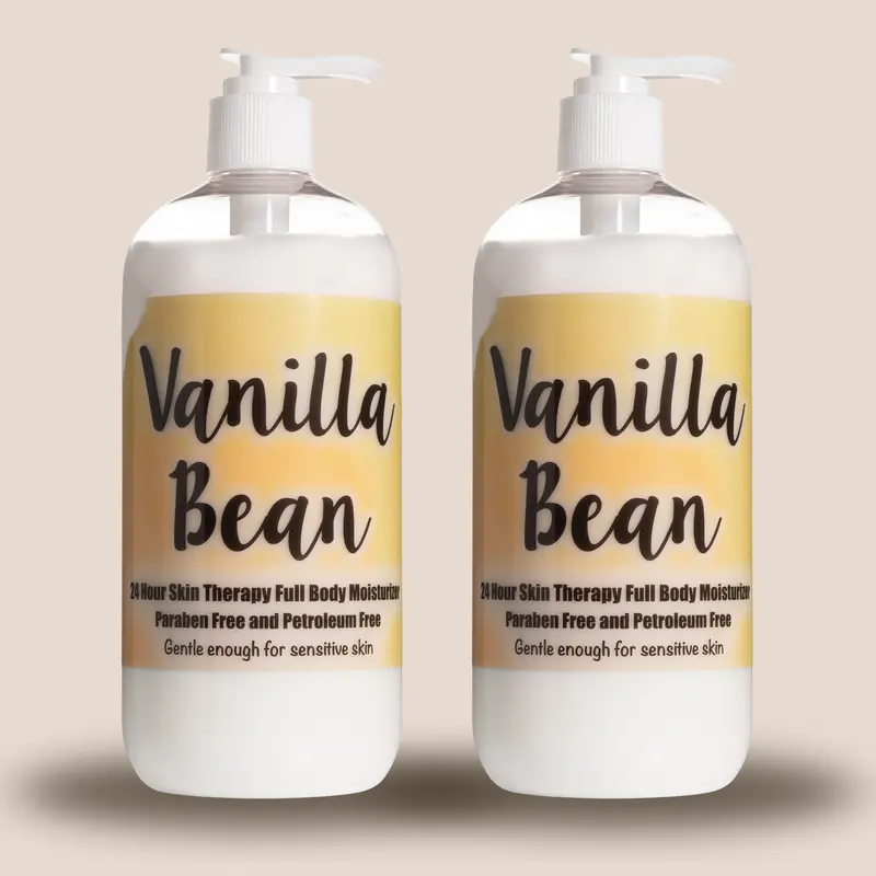 Vanilla Bean Body Lotion by The Lotion Company 2 pack bundle