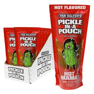 Van Holten's Pickles - Hot Mama Pickle-In-A-Pouch - 12 Pack Snacks Spicy