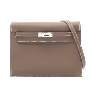 Pre-owned HERMÈS Calfskin Shoulder Bags Hermes Kelly Danse II Evercolor shoulder bag