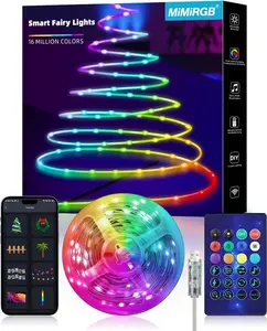 Fairy Lights 33FT/100LED  USB Powered • APP Control • 12 Scenes •  Music Sync Vibrant  Lighting Diy pretty  lights   Light Strips with App Control Smart RGB LED Lights Strip with App