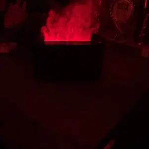 130ml Simulate Flame Design Ultrasonic Aroma Diffuser, Portable USB Powered Essential Oil Desktop Diffuser with 7 Colors Lighting, Air Humidifier for Home Office, Colorful Flame Humidifier