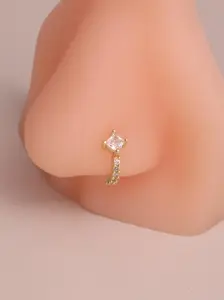Simple Geometric Design Nose Ring, Fashionable Nose Ring for Women & Girls, Body Jewelry for Party, Daily Clothing Decor, Trendy All-match & Exquisite Jewelry for Birthday Gift, Nose Pierced Jewelry