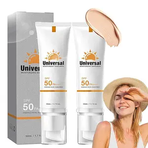 Face Sunscreen Cream SPF 50+ PA+++,Moisturizing Sunscreen for Face,Long LastingRefreshing Tinted Facial Moisturizer Sunblockfor Women Men,Non-greasy Travel Size FacialSun Screen Lotion