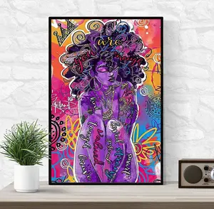 Colorful black queen you are enough strong kind brave smart poster