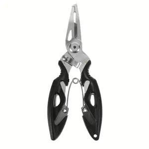 Newshark Fishing Pliers, Multi-Functional Hook Remover, Split Ring Gear Accessory, Stainless Steel Line Cutter, 1pc Fishing Tool