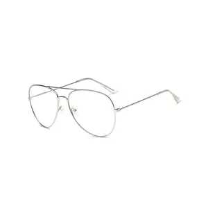 Clear Lens Aviator Eyeglasses Classic Retro F1002-CW02