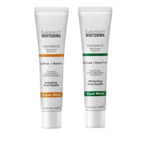 Dúo Eurofresh Whitening Toothpaste Oral Sensitive Cleansing Gentle Soothing