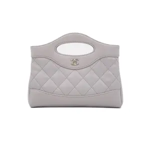 Pre-owned CHANEL Leather Crossbody Bags 31Bag Grey Nano AM6957