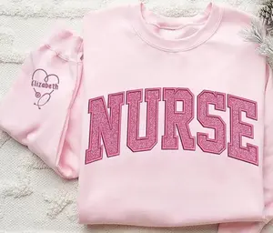 Nurse Sweatshirt, Nurse Hoodie, Custom NURSE sweatshirt personalized, Crewneck Hoodie Letters Sweater Tshirt, Hoodie and Sweatshirt