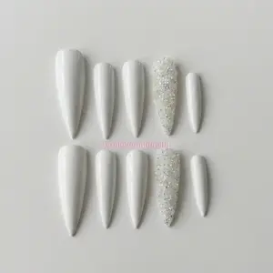 Pixie dust | white | Press On Nails | Handmade