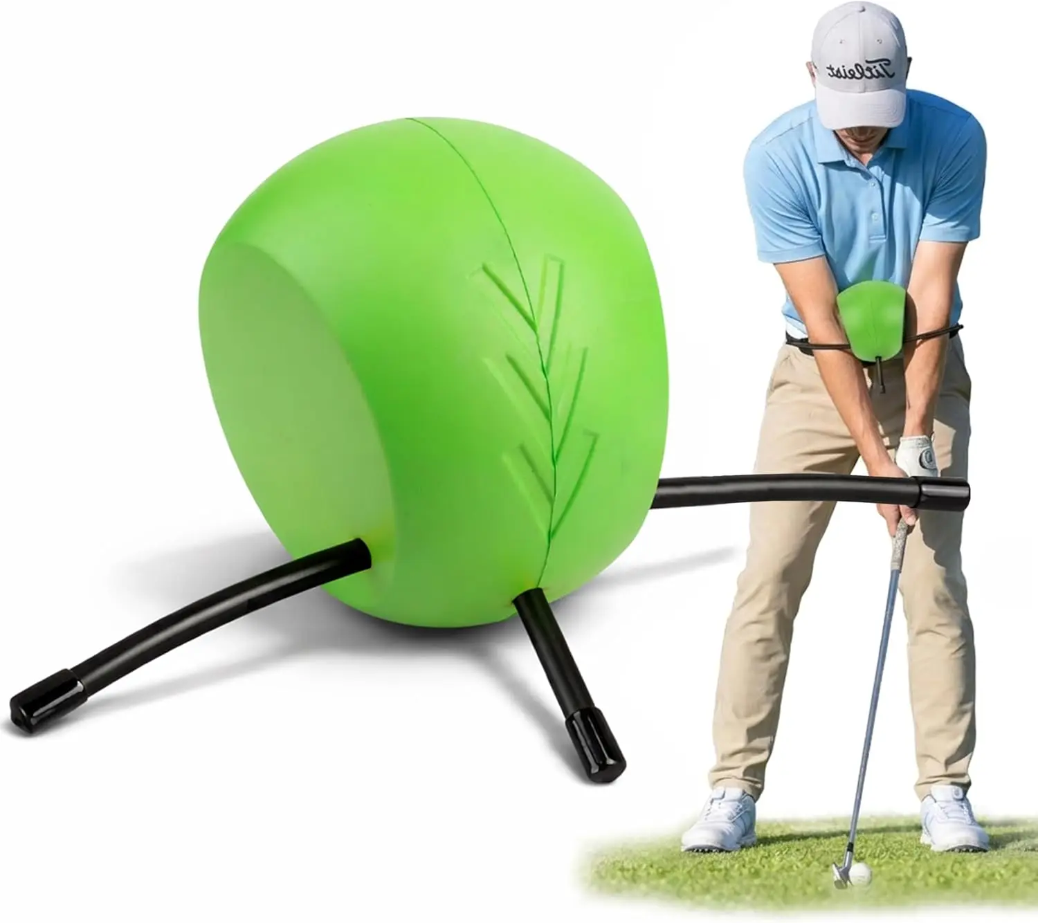 The Connector Golf Swing Trainer Aid, Golf Swing Trainer for Posture Correction, Arm Structure & Proper Swing Mechanics, Golf Swing Training Aid are Suitable for All Levels of Golfers