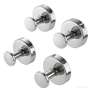 Waterproof Suction Cup Hooks, No Drill Wall Mount Hooks for Towel, Robe, Wreath – Bathroom Kitchen Door Organizer, 2 Pack.storage & organization