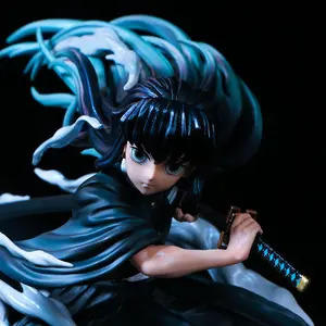 Demon Slayer Kimetsu No Yaiba Utsugi Inosuke Statue Figure Boxed Model Collectible Display Figure with Detailed Iconic Poses for Fans