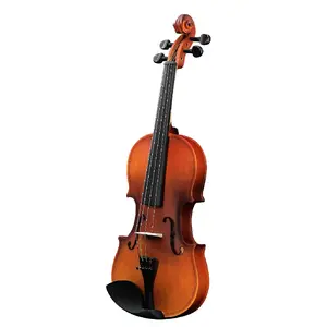 CalidoCasa 1/4 Size Acoustic Violin Set for Kids Ages 5-7, Beginner Student Starter Violin Kit with Case Bow Rosin Tuner Shoulder Rest Strings & Tone Markers for Home School Practice