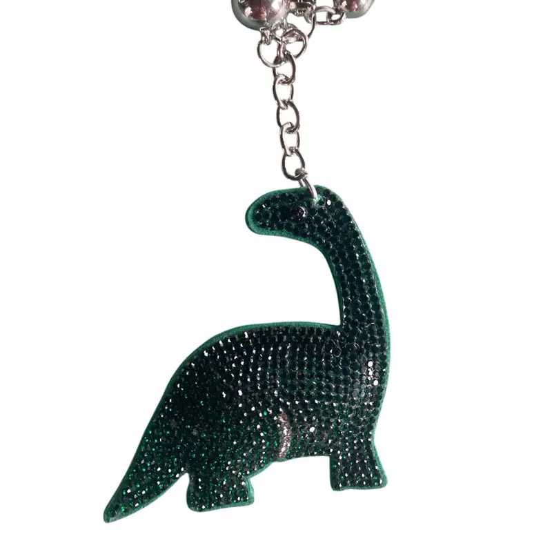 Cute Dinosaur Bag Charm, Cartoon Animal Keychain Accessory for Backpacks, Purses, Keys