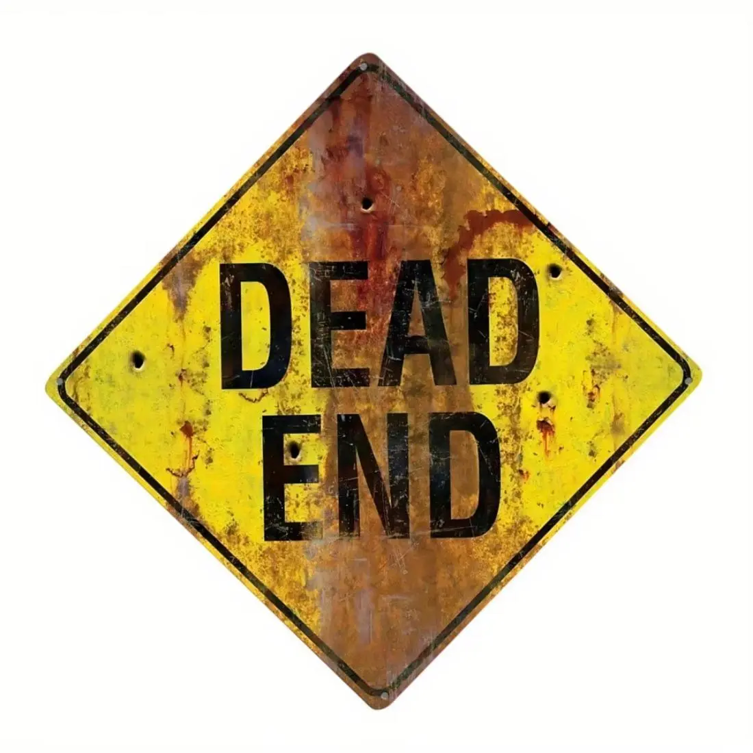Vintage Metal Sign, Dead End Road Sign, Garden Decoration, Garden Statue, Home Decor, Garden Sculptures & Statues, Garden Supplies, Vintage Plaque Decor, Home Decor Products, Decorative Plaque, Garden Signs, Decoration Items