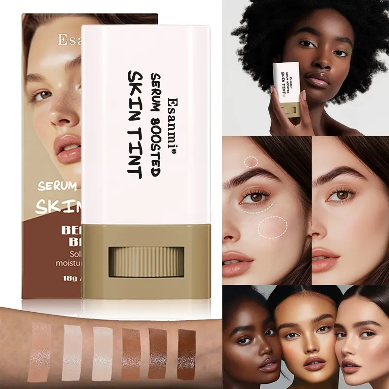Long-lasting Hydrating Moisturizing Stick Form Foundation Concealer Medium Coverage, Tinted Moisturizing Serum, Skin-friendly Formula, Multiple Color Choices, complexion stick, Makeup