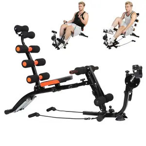 Core & Abdominal Workout Chair Foldable Ab Crunch Machine Trainer for Sit-Ups Portable Home Gym Equipment Ultra-Stable Triangle Base Holds 220lbs