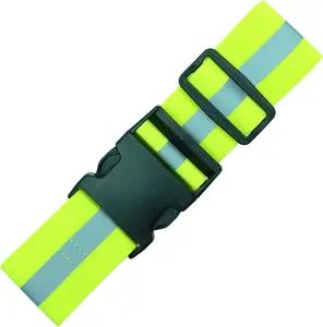 Reflective Safety Belt Adjustable Elastic High Visibility Strap for Running Walking Cycling Motorcycling Night Outdoor Gear
