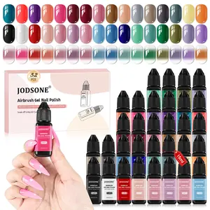 JODSONE 32 Colors Airbrush Gel Nail Polish - No Dilution Needed, Full Coverage & High Saturation, Perfect for Home Salon Use | Ideal Christmas Gift