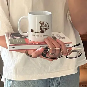 Life Without Parole Themed Ceramic Mug, Kitchen Drinkware for Daily Beverage Use