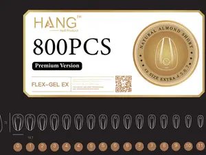 HANG TIP FLEX-GEL EX  - ALMOND SHORT+gifts from the shop