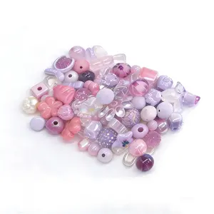 Sweet Style Beads Pack, High Transparency Fantasy Color Girl Handmade Clothing Accessories, Perfect Gift for DIY Lovers