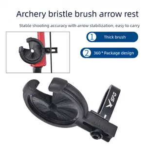 Universal Brush Arrow Rest!Fits Compound/Recurve Bows - Durable Bristle Design