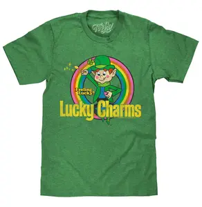 Feeling Lucky? Lucky Charms Leprechaun T-Shirt - Green