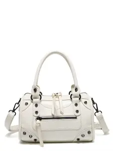 Fashionable Rivet Large Capacity Pillow Bag, Crossbody Shoulder Bag for Women, Elegant Shoulder Bag, Tassel Decor, Versatile Small Bag for Daily Commute Shopping Meetings