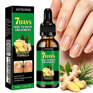 Ginger Root Nail Care Serum - 7-Day Fast-Acting 30mL Dropper Formula for Cuticle Conditioning, Growth, Rough & Thick Fingernails/Toenails (Beauty & Personal Care Nail Treatment)