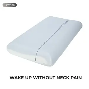Havnna 3-Layer Ergonomic Cervical Pillow - Cooling Memory Foam for Neck Support, Side Sleepers, Summer Bedding Pillow