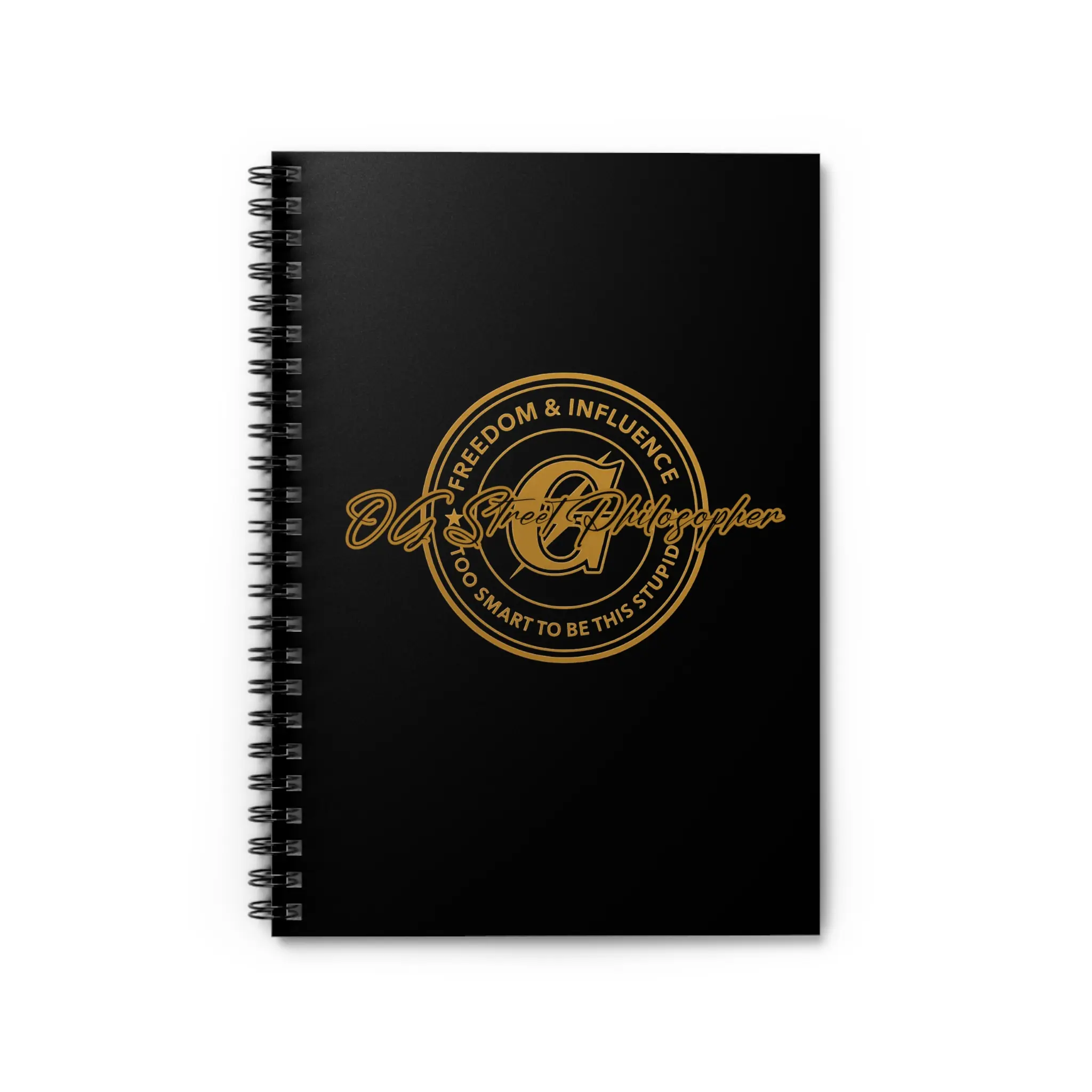 Golden Seal Logo Spiral Notebook | Ruled Journal