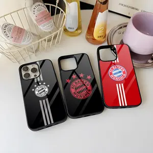 B-Bayerns-FC-M-MunichS Phone Case for 17 Pro Max iphone 16 Plus 15 Pro Max 14 12 11 13 Mini X Xs XR PC+TPU Cover