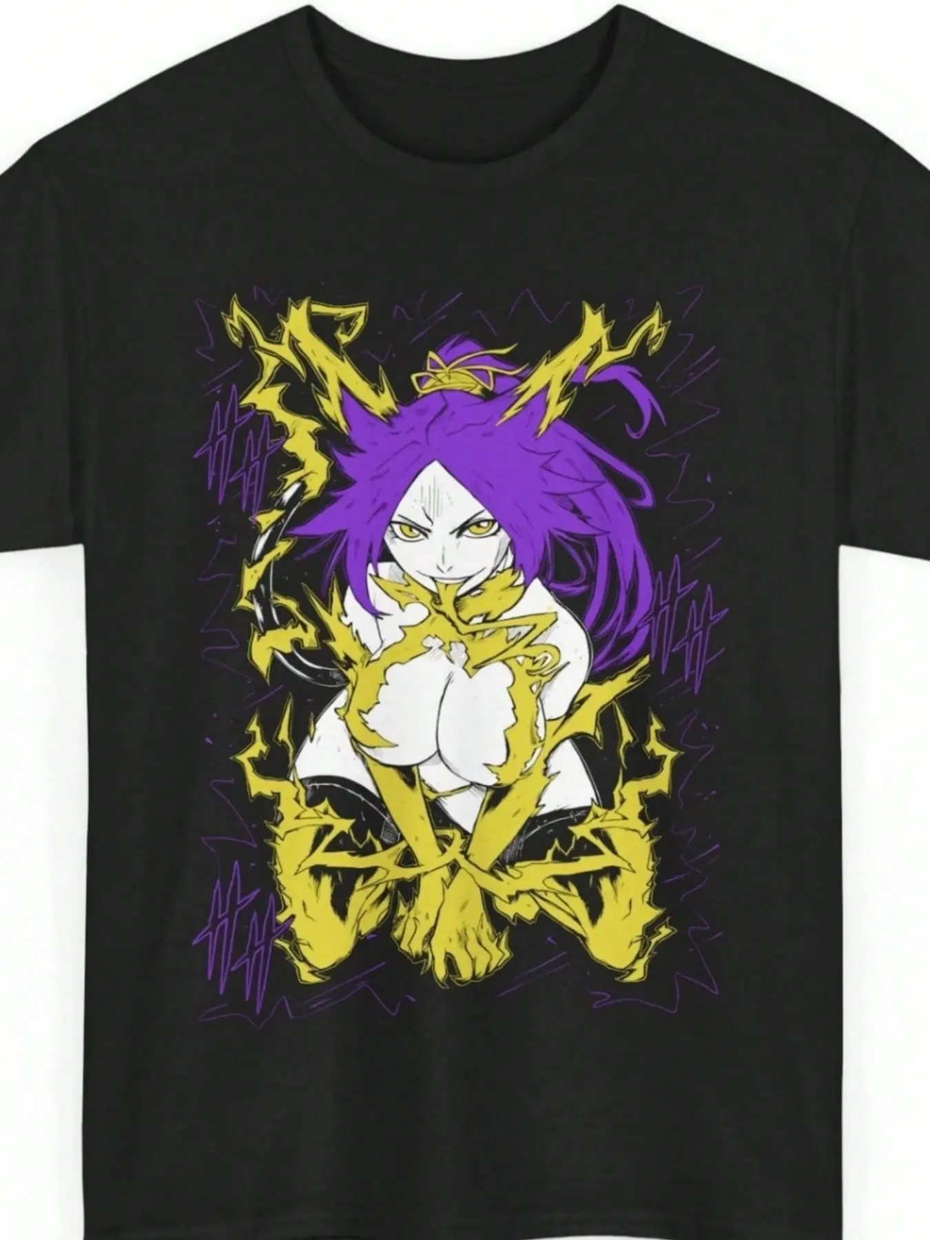 Women's Anime Bleach Ichigo Kurosaki Bankai Black T-Shirt
