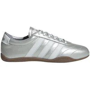adidas Grand Court Lo Silver Metallic Crystal White Gum (Women's) - Sparkle Statement Gum Sole