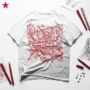 Youth & Adult Limited Pierce the Veil Unisex T-shirt - PTV Band Misadventures Inspired Tee, Streetwear Style, Gift for Women, Men