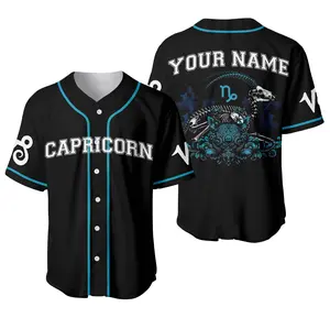 Custom Capricorn Zodiac Baseball Jersey Shirt, Astrology Sweatshirt, Zodiac Art Gifts, Capricorn Birthday Gift, Capricorn Tee