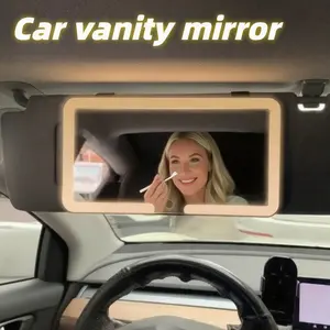 Car Vanity Mirror with LED Fill-In Light High-Definition Color Rendering for Makeup & Beauty Interior Sun Visor