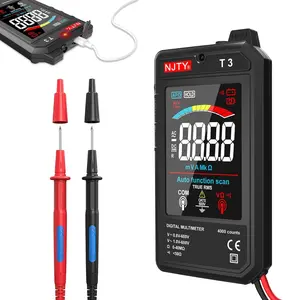 T3 Smart Digital Multimeter Multi Testers, Ultra-Thin Rechargeable Voltmeter with 3.2" Color LCD, Auto-Ranging 600V AC/DC Tester for Resistance, NCV Live Wire Detection